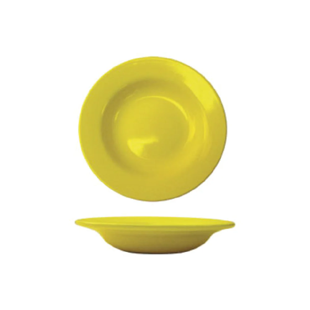 International Tableware CA-3-Y 10 Oz Round Soup Bowl Ceramic Yellow 24 Packs