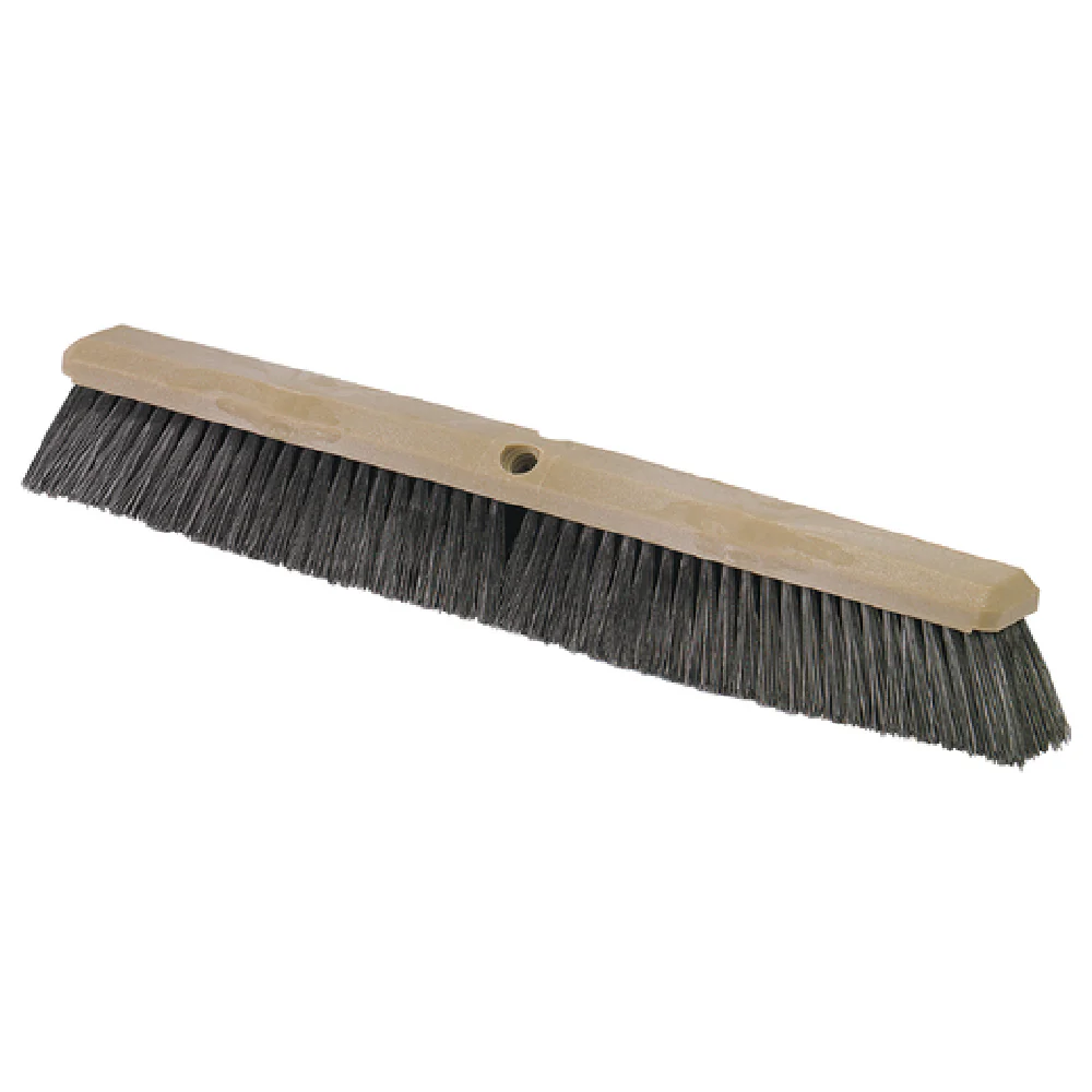 Carlisle 362208P1803 18 Inch Foam Block Floor Broom Head Black Polypropylene Bristles with Moisture Resistant Design