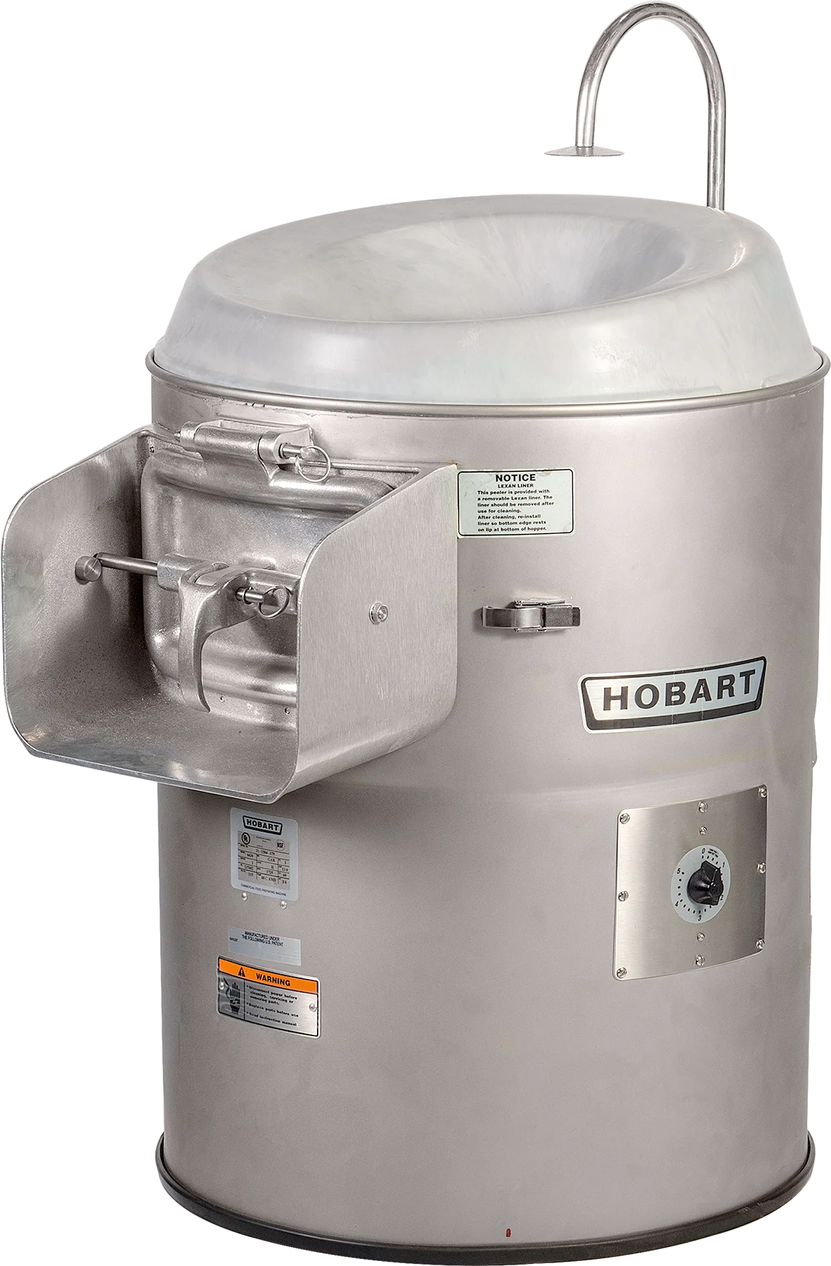Hobart 6460-2 50-60 lb Vegetable Peeler with V-belt drive and stainless steel Hobart 6460-2 50-60 lb Vegetable Peeler with V-belt drive and stainless steel