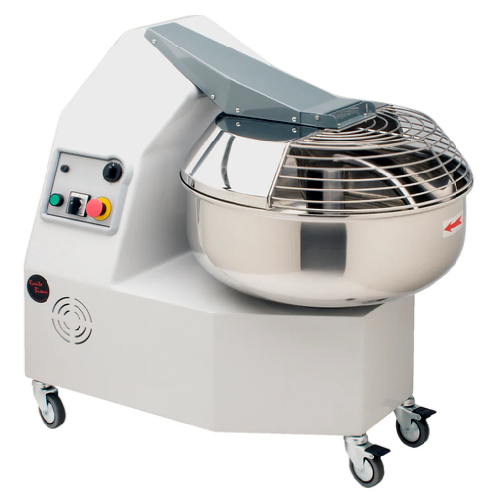 Rosito Bisani FC25 MUS 22 Inch Forked Dough Mixer Electric Stainless Steel Bowl with 35.5 lbs Flour Capacity