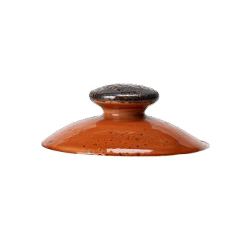 Steelite 11330494 4.37 Inch Lid for China Cover Terracotta Alumina Vitrified