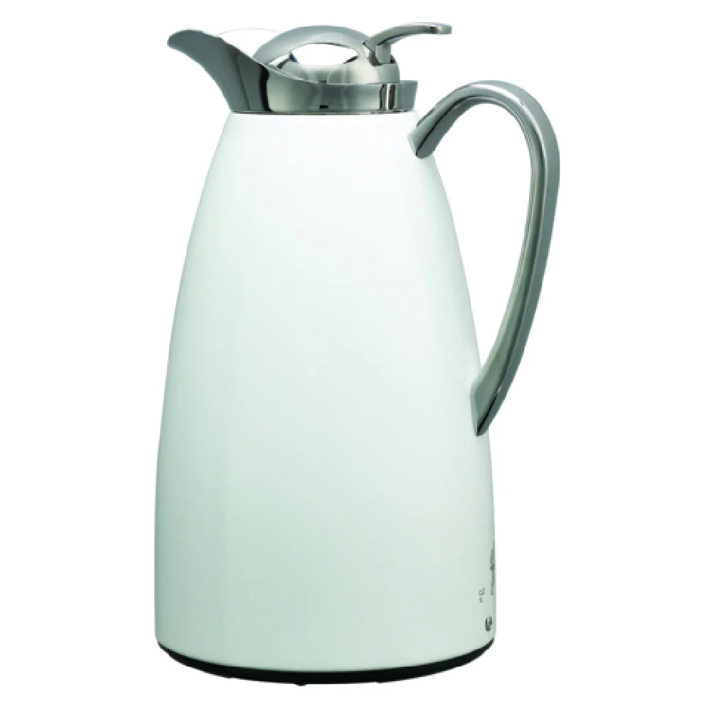Service Ideas CJZS1WHT 5.5 Inch 33.8 Oz Vacuum Carafe with stainless seal White