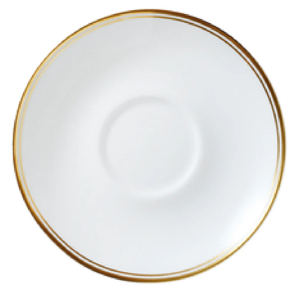 Steelite 82107AND0169 5.75 Inch Signature Tea For One Saucer Bone China Gold Steelite 82107AND0169 5.75 Inch Signature Tea For One Saucer Bone China Gold