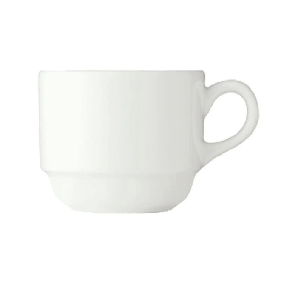 Libbey 950002507 9 Oz Cup Stackable White Porcelain China