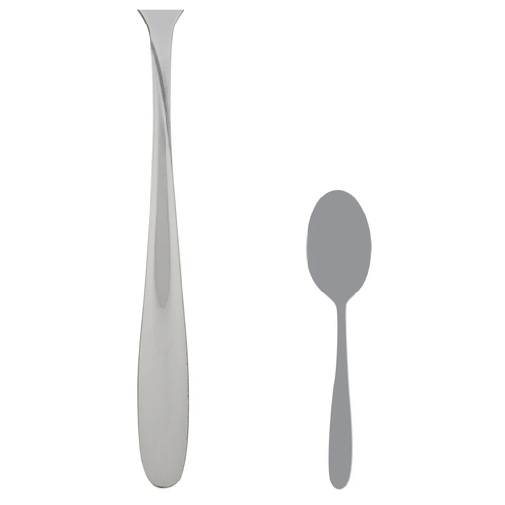 Steelite 5709SX001 6-1/8 Inch Teaspoon 18/0 Stainless Steel Moon Finish