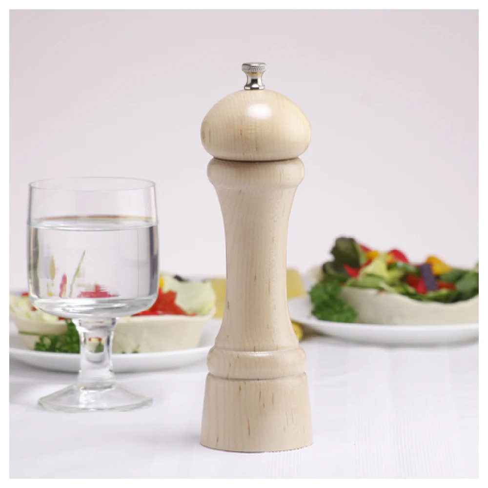 Chef Specialties 08252 Salt Mill 8 Inch Wood with Durable Grinding Mechanism Made in USA Chef Specialties 08252 Salt Mill 8 Inch Wood with Durable Grinding Mechanism Made in USA
