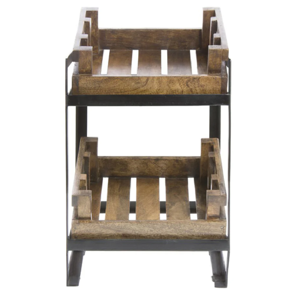Hubert 39170 Farmers Crate Stand 2-tier 12-3/4