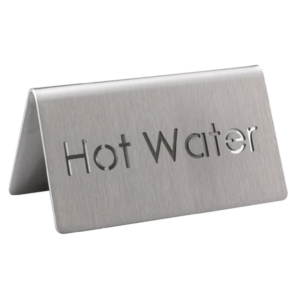 Service Ideas 1C-BF-HOTWATER-MOD 3 Inch Beverage ID Tent Hot Water Laser-cut Metal Service Ideas 1C-BF-HOTWATER-MOD 3 Inch Beverage ID Tent Hot Water Laser-cut Metal