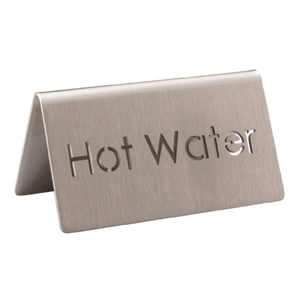 Service Ideas 1C-BF-HOTWATER-MOD 3 Inch Beverage ID Tent Hot Water Laser-cut Metal Service Ideas 1C-BF-HOTWATER-MOD 3 Inch Beverage ID Tent Hot Water Laser-cut Metal