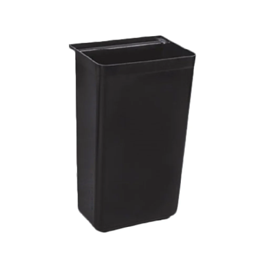 Thunder Group PLBC0013B 13 Inch Trash Receptacle for Bus Cart Black Plastic One-piece Thunder Group PLBC0013B 13 Inch Trash Receptacle for Bus Cart Black Plastic One-piece