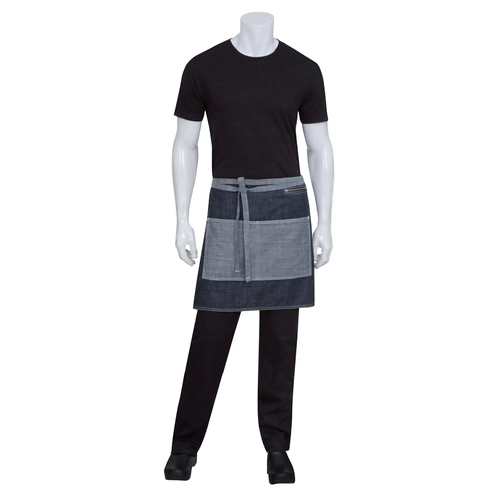 Chef Works AW046IBL0 19 Inch Waist Apron Cotton Denim Indigo Blue Chef Works AW046IBL0 19 Inch Waist Apron Cotton Denim Indigo Blue