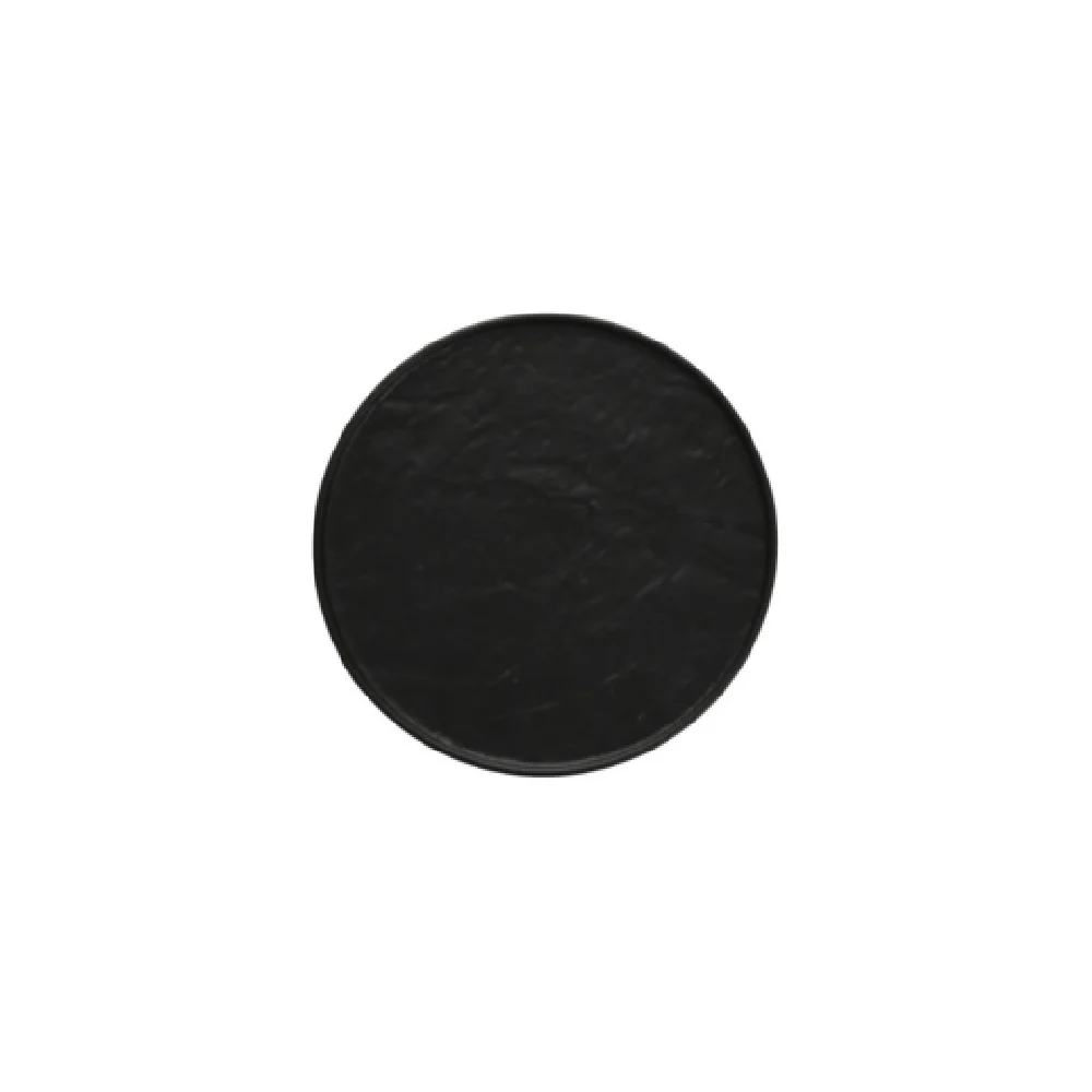 Fortessa 3300.70172BK 8.6 Inch Round Microwave and Dishwasher Safe Plate Vitrified China Black
