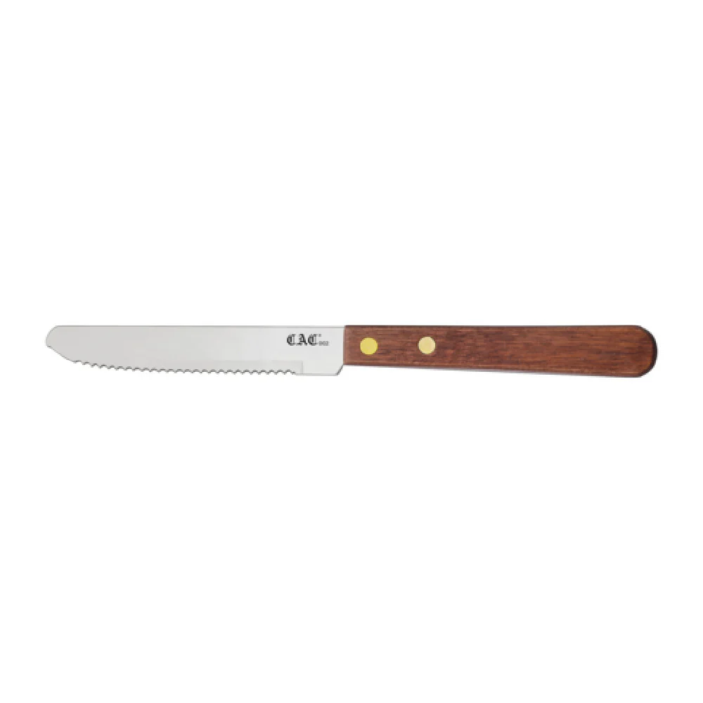 CAC China KWSK-45 4-1/4 Inch Stainless Steel Blade Wood Steak Knife CAC China KWSK-45 4-1/4 Inch Stainless Steel Blade Wood Steak Knife