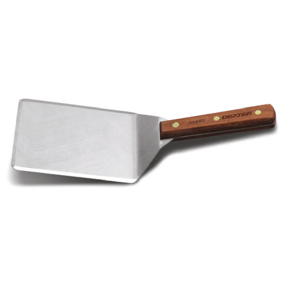 Dexter Russell 16291 6 Inch Hamburger Turner Stainless Steel Rosewood Handle