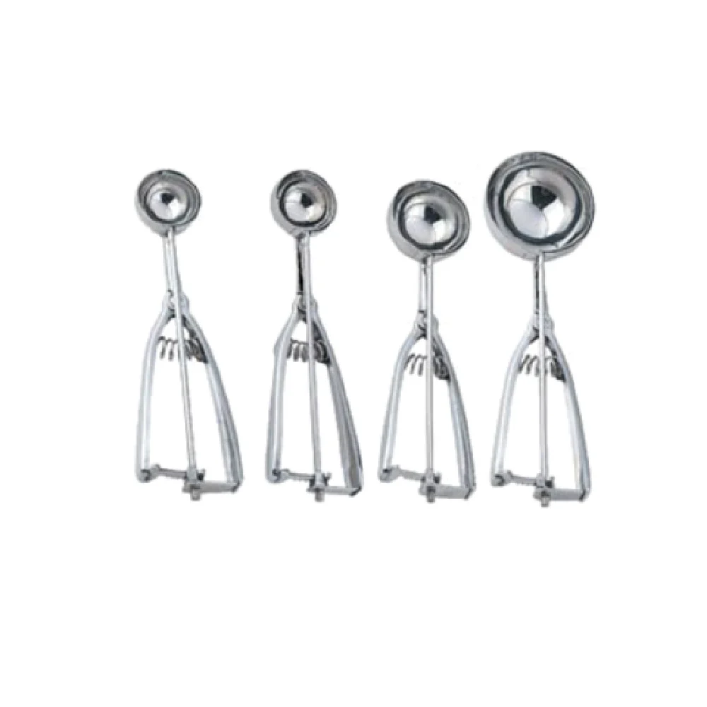 Omcan 34849 4 Oz Ice Cream Scoop Disher Squeeze Handle Stainless Steel Omcan 34849 4 Oz Ice Cream Scoop Disher Squeeze Handle Stainless Steel