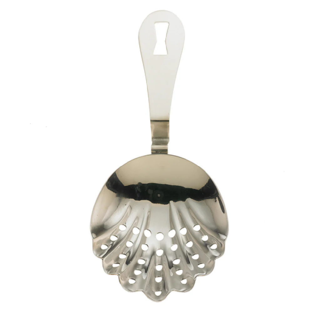 Mercer Culinary M37029 7 Inch Julep Strainer Scalloped Stainless Steel with Hanging Hole Mercer Culinary M37029 7 Inch Julep Strainer Scalloped Stainless Steel with Hanging Hole