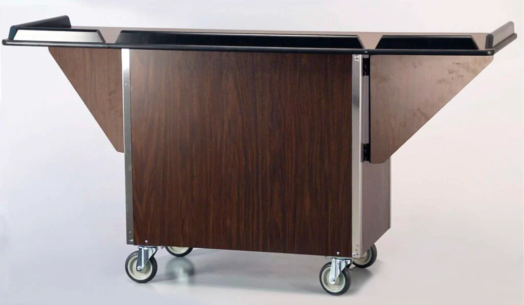 Lakeside 675 24 Inch Beverage Service Cart Drop Leaves Stainless Steel with 3 Shelves Lakeside 675 24 Inch Beverage Service Cart Drop Leaves Stainless Steel with 3 Shelves
