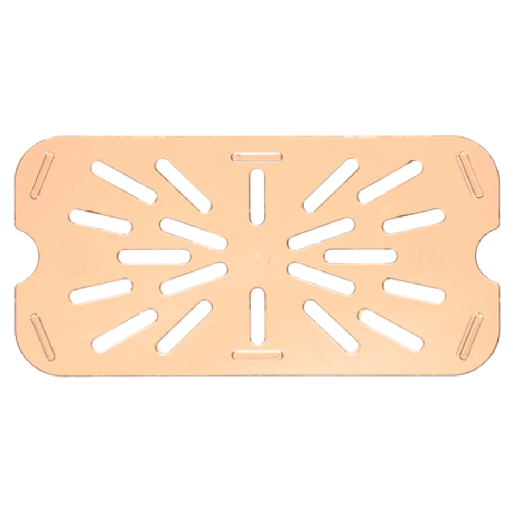 Carlisle 3089513 8.12 Inch High Heat Drain Shelf for 1/4 Size Food Pan Amber Polyether Sulfone Carlisle 3089513 8.12 Inch High Heat Drain Shelf for 1/4 Size Food Pan Amber Polyether Sulfone