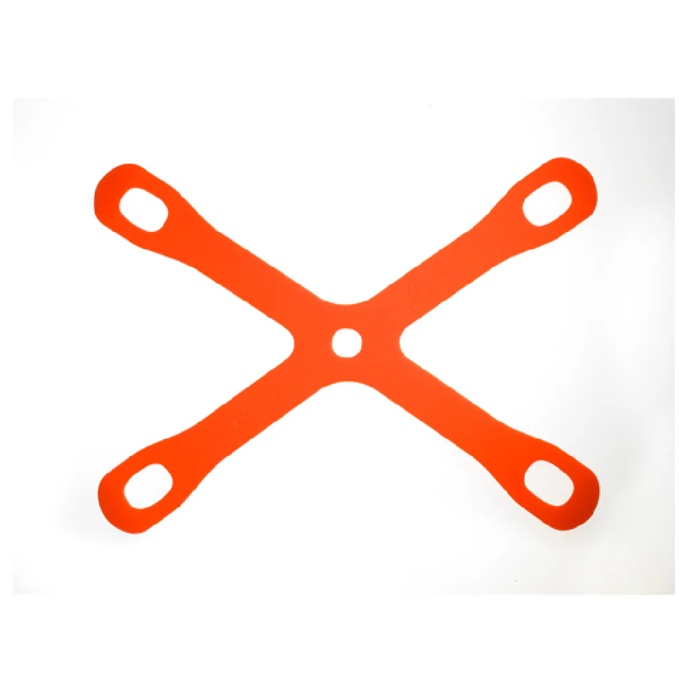 Mercer Culinary M18930 15-3/8 Inch Cutting Board Holder Non-Skid Silicone Orange