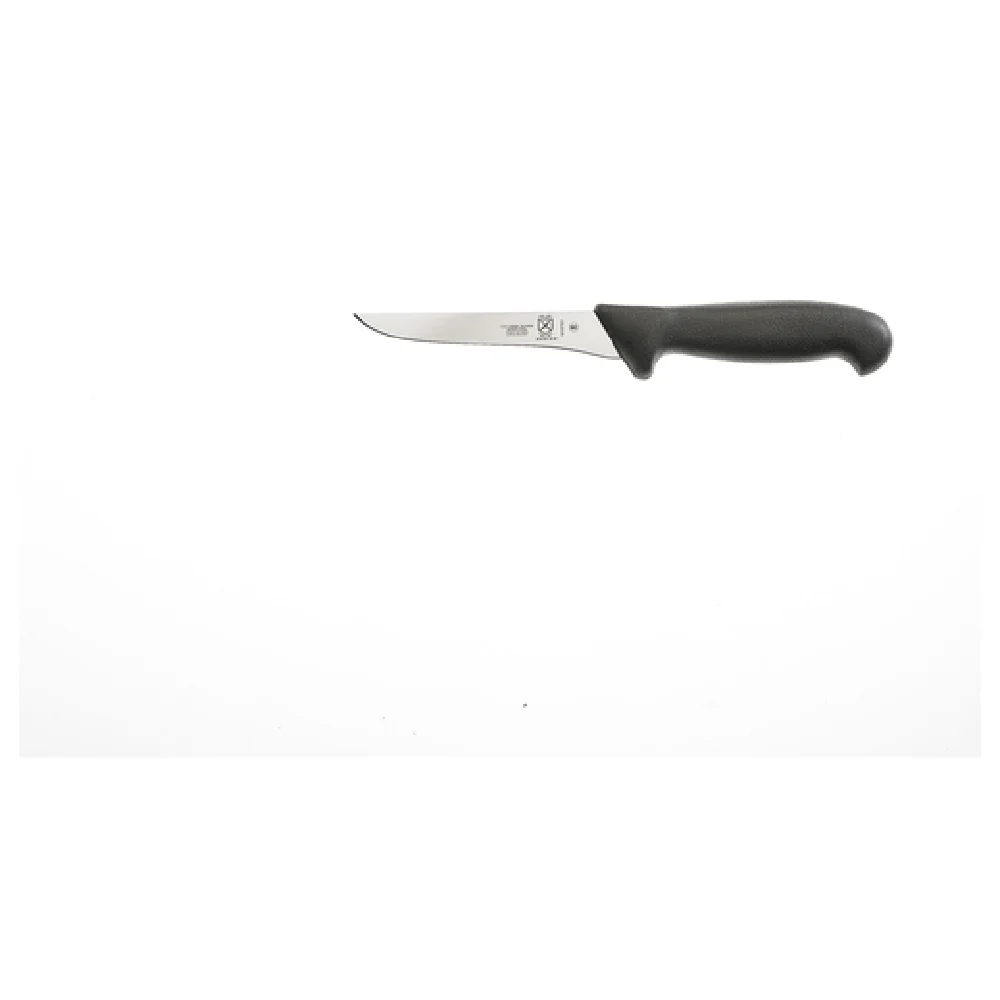 Mercer Culinary M13701 5-1/10 Inch Stiff Boning Knife Ice Hardened High Carbon Steel Handle Material Plastic Poly Black