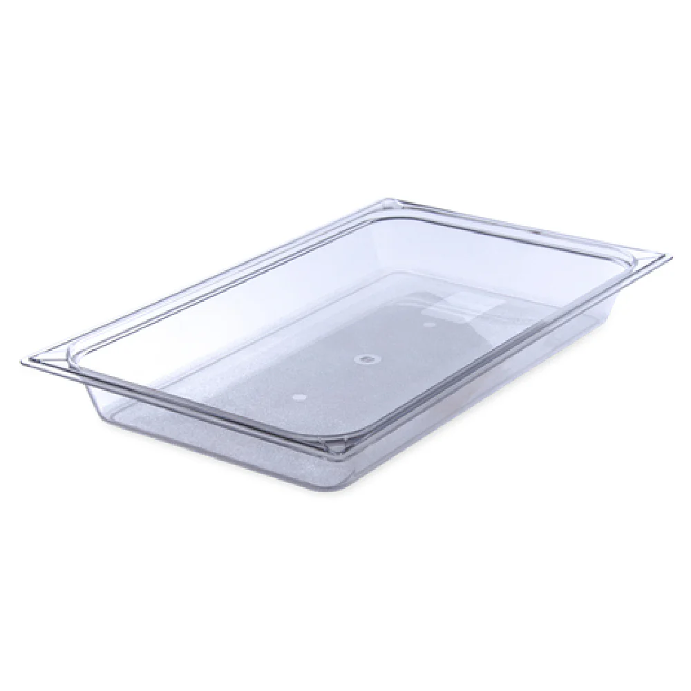 Carlisle 10200B07 20 Inch Clear Food Pan with Capacity Indicators Carlisle 10200B07 20 Inch Clear Food Pan with Capacity Indicators