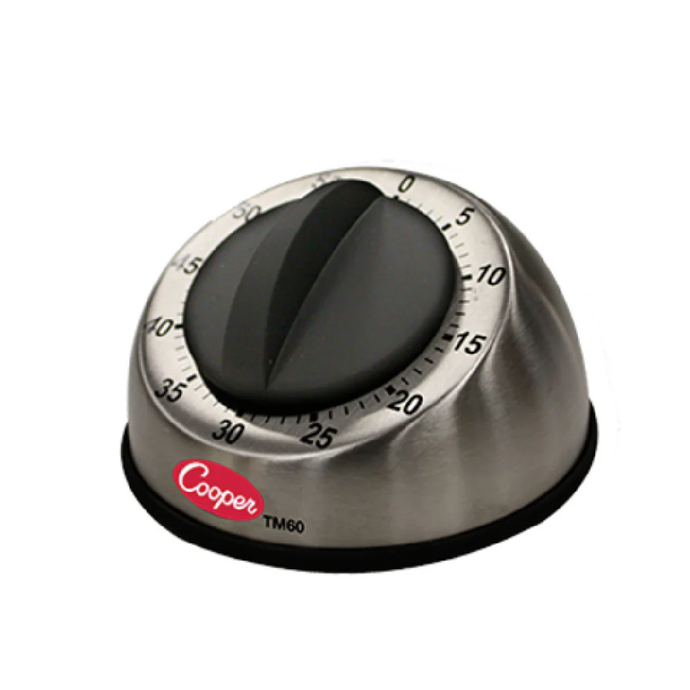 Cooper Atkins TM60-0-8 3-1/2 Inch Mechanical Ring Timer Dial 60 Minute with Bell Cooper Atkins TM60-0-8 3-1/2 Inch Mechanical Ring Timer Dial 60 Minute with Bell