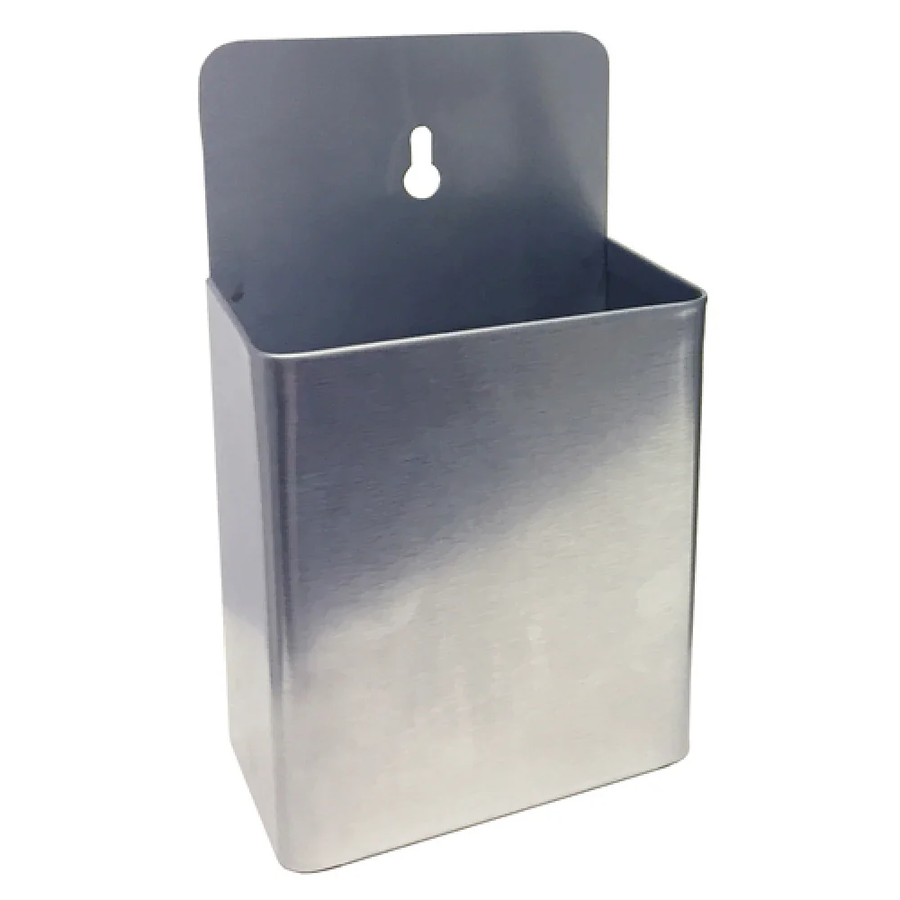 Spill-Stop 13-926 5-1/4 Inch Bottle Cap Catcher with Keyhole Mounting Slot Stainless Steel Brushed Finish Spill-Stop 13-926 5-1/4 Inch Bottle Cap Catcher with Keyhole Mounting Slot Stainless Steel Brushed Finish