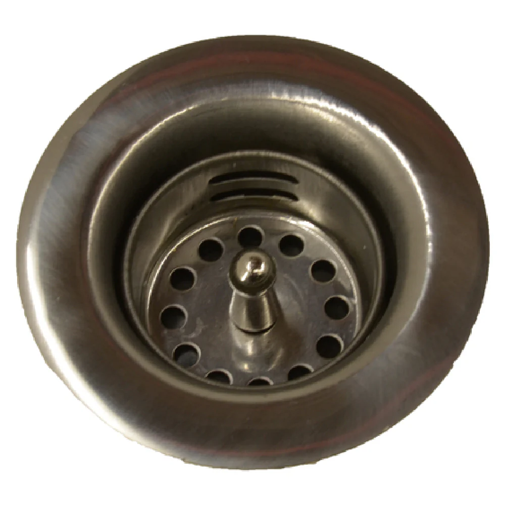 Omcan 14337 Stainless Steel Drain Plug for Hand Sink with Easy Maintenance