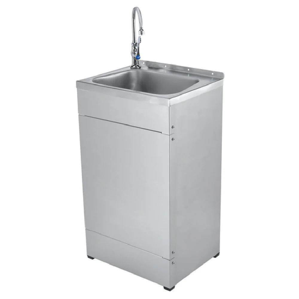 T&S Brass TPS1015-B0205V5 20 Inch Portable Handwashing Station with Vandal Resistant Design Stainless Steel
