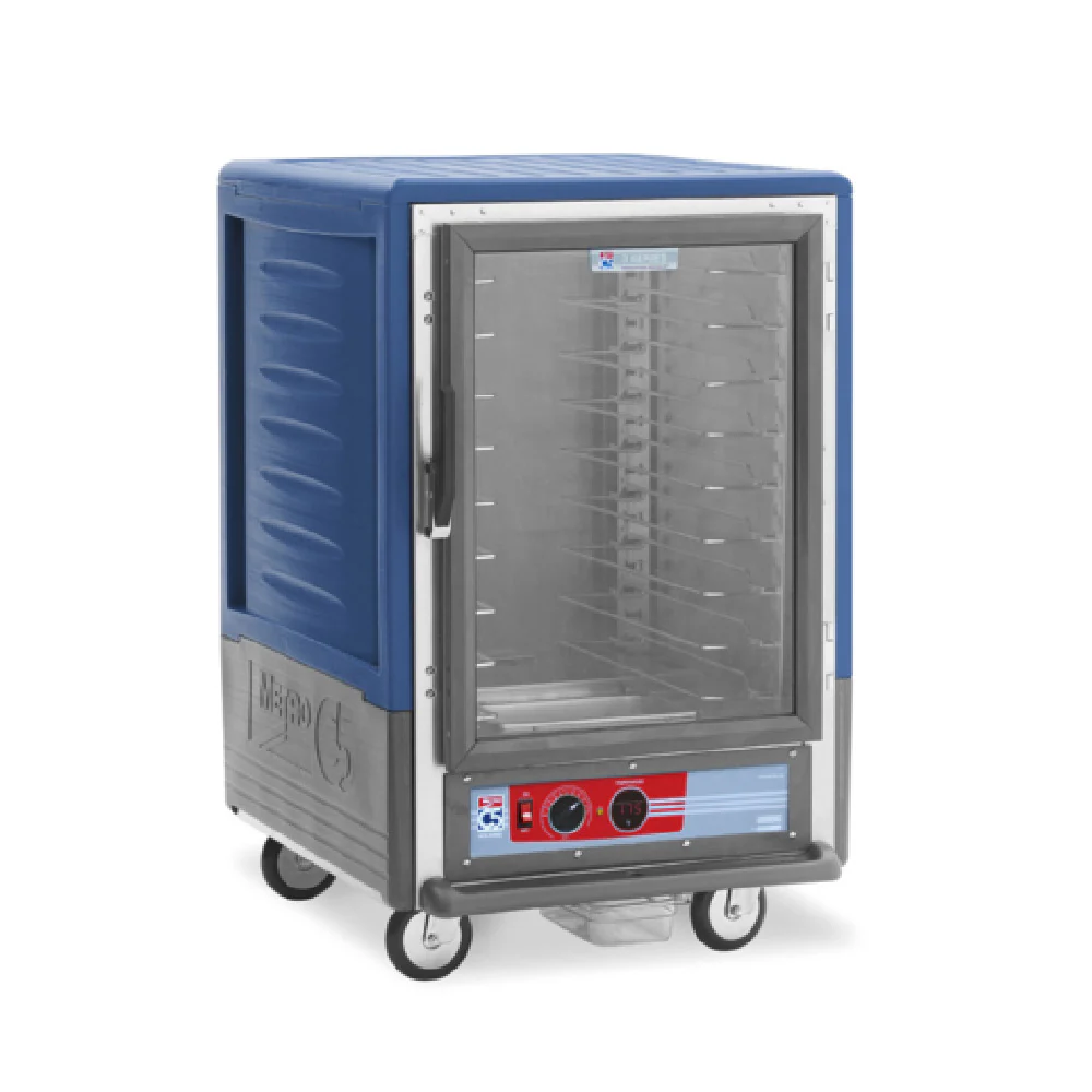 Metro C535-HLFC-U-BUA 28 Inch Mobile Heated Holding Cabinet with Blue Insulation Armour Metro C535-HLFC-U-BUA 28 Inch Mobile Heated Holding Cabinet with Blue Insulation Armour