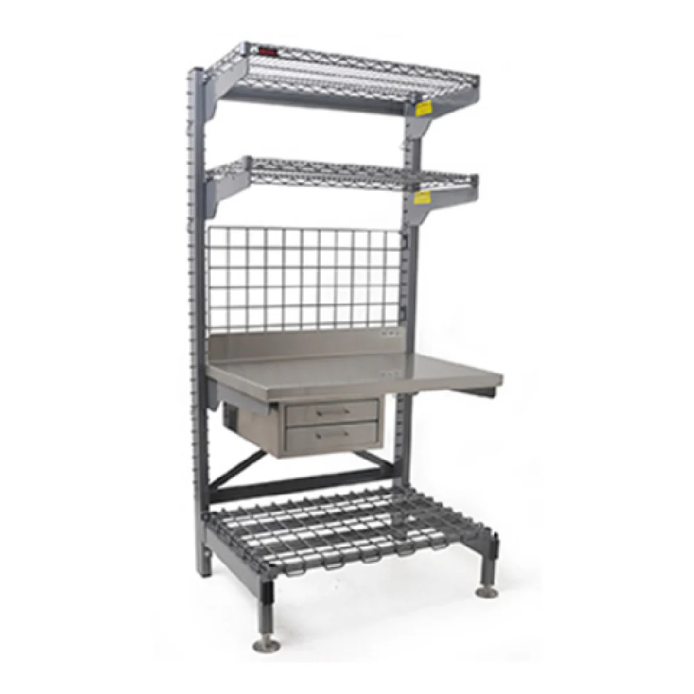 Eagle Q2436V76-US 36 Inch Stainless Steel Utility Station with Drawers and Shelves Eagle Q2436V76-US 36 Inch Stainless Steel Utility Station with Drawers and Shelves