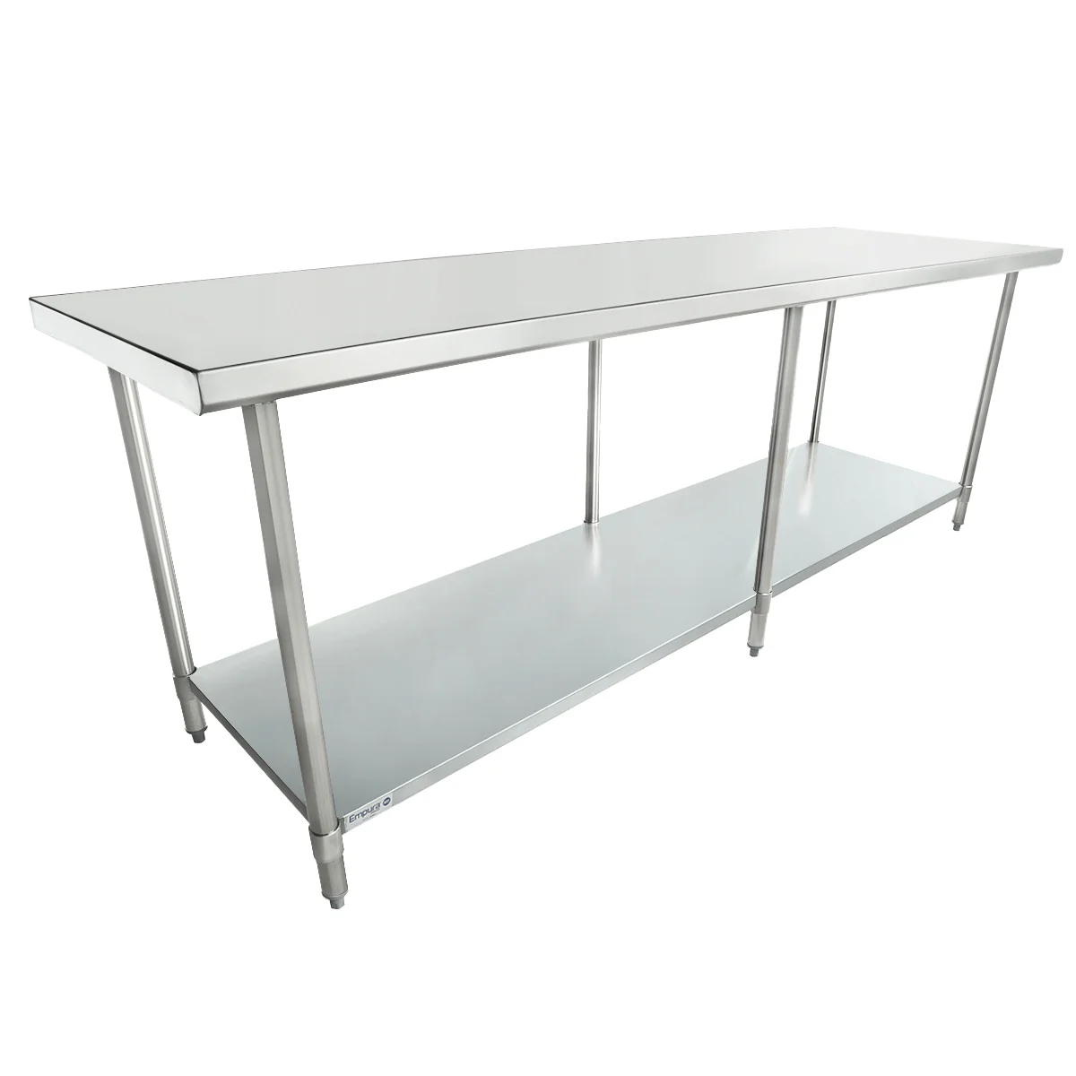 Empura WT3096 96 Inch Stainless Steel Work Table Standard Duty with Adjustable Feet Empura WT3096 96 Inch Stainless Steel Work Table Standard Duty with Adjustable Feet