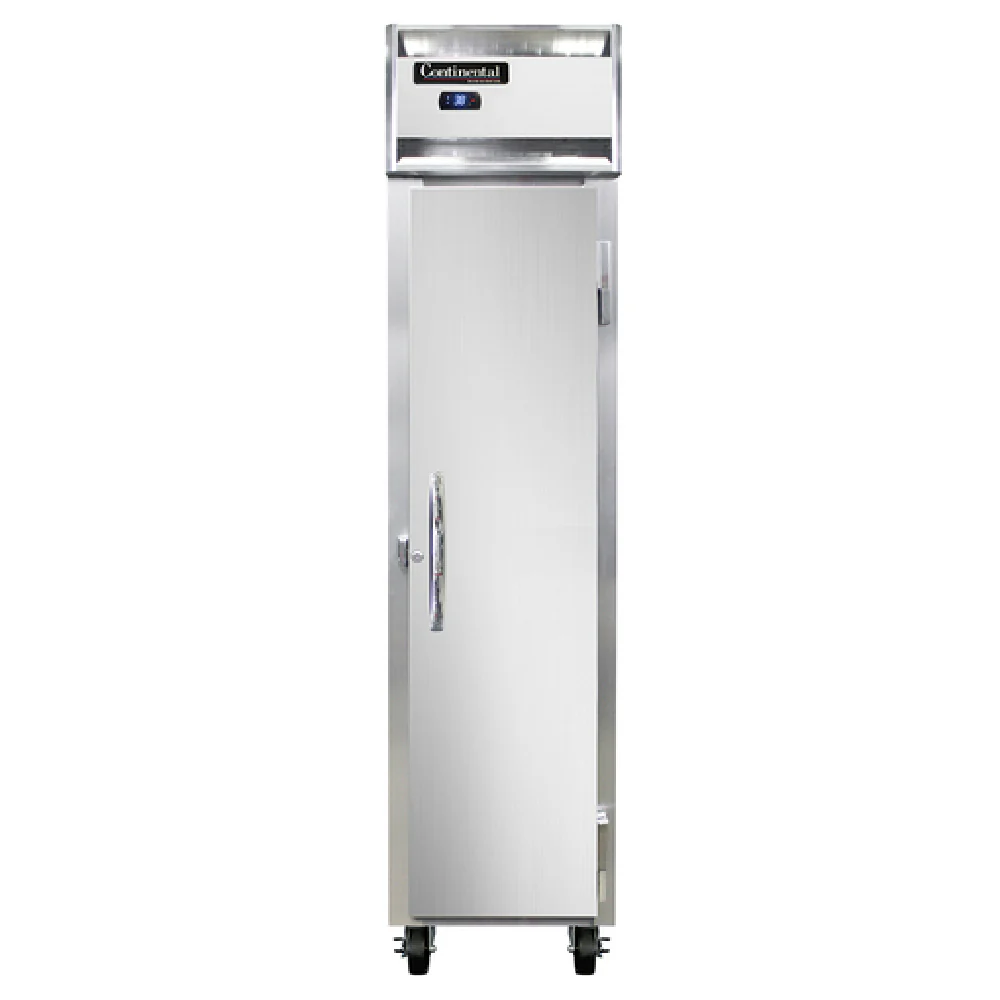 Continental Refrigerator 1RSESNSS 17-3/4 Inch Slim Line Reach-in Refrigerator Stainless Steel 1 Section