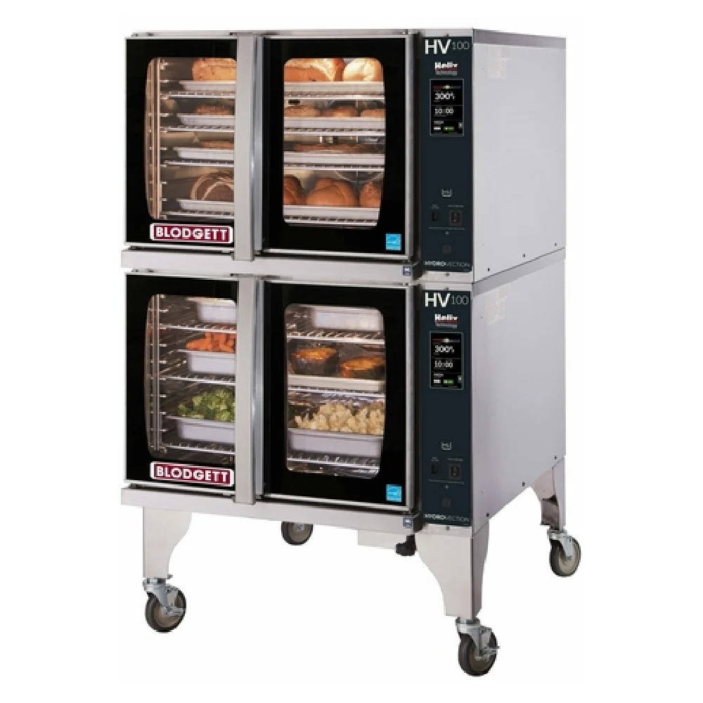 Blodgett HVH-100G DBL_NAT_240/60/1 38 Inch Gas HydroVection Oven with 6 Burners 60000 BTU