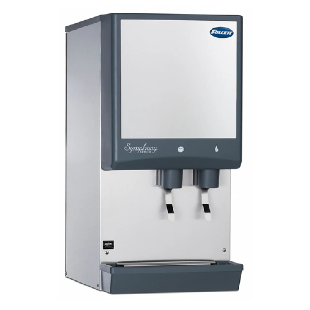 Follett C12CI425A-L Symphony Plus Air-Cooled Ice and Water Dispenser Countertop Chewblet 425 Lb/Day