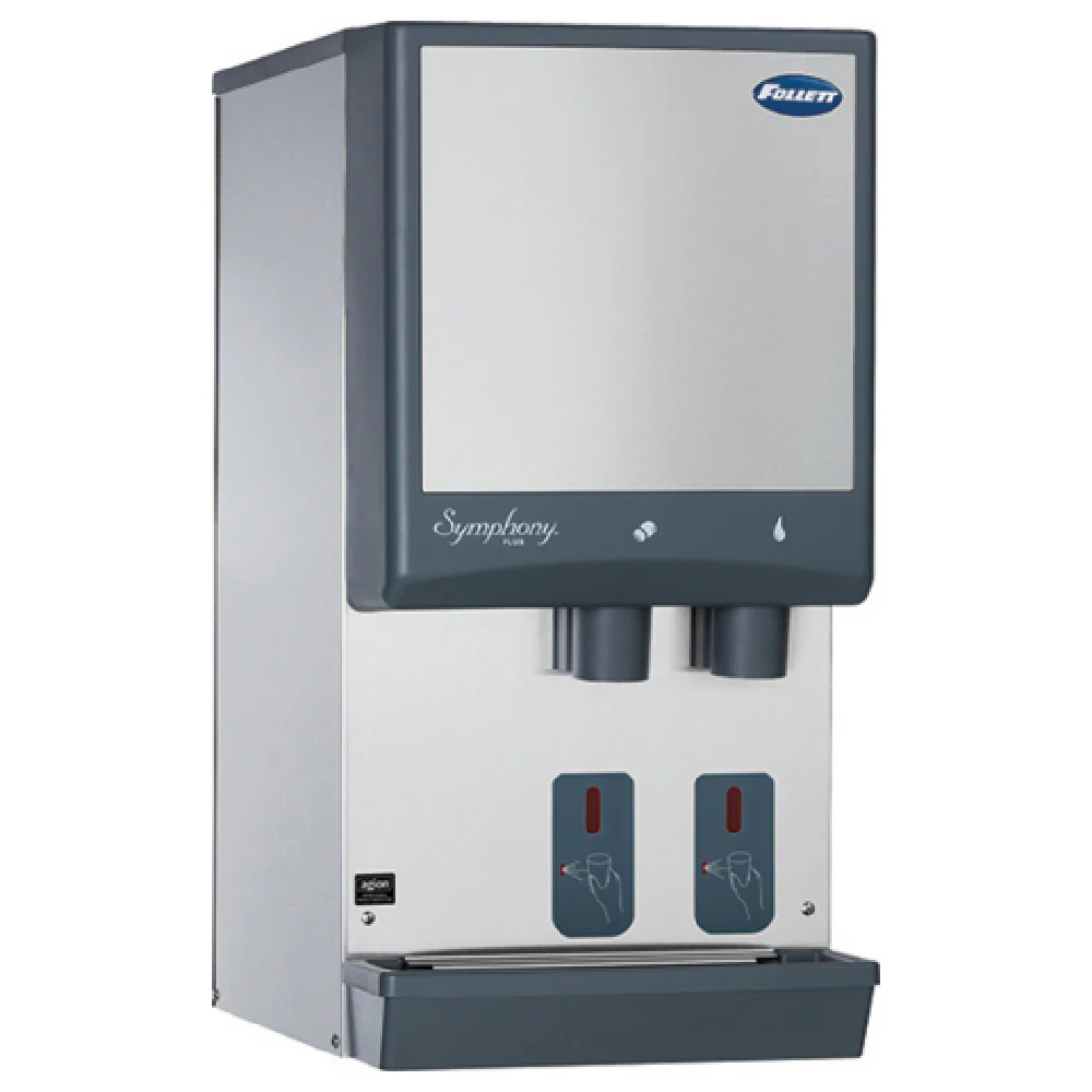 Follett 12HI414A-S0-DP Symphony Plus Air-Cooled Ice and Water Dispenser Chewblet Nugget Ice 425 Lb/Day