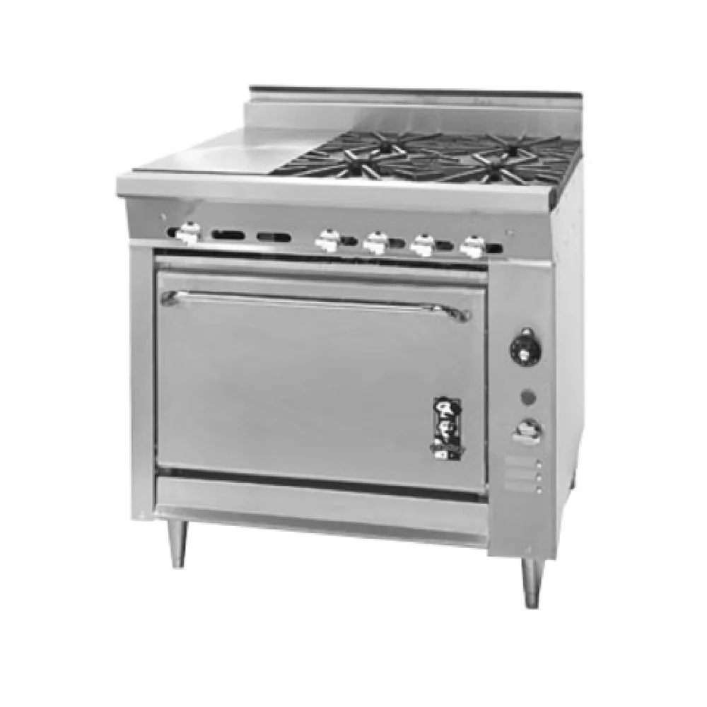 Montague Company V136-4G 36 Inch Gas Range with (4) 30000 BTU Burners
