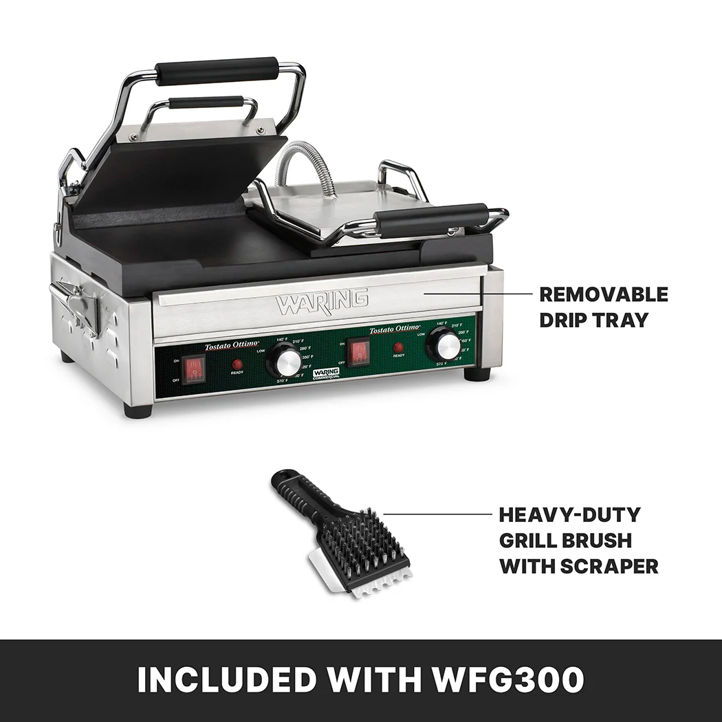 Waring WFG300K 20 Inch Dual Toasting Grill Electric for Sandwiches and Paninis Waring WFG300K 20 Inch Dual Toasting Grill Electric for Sandwiches and Paninis