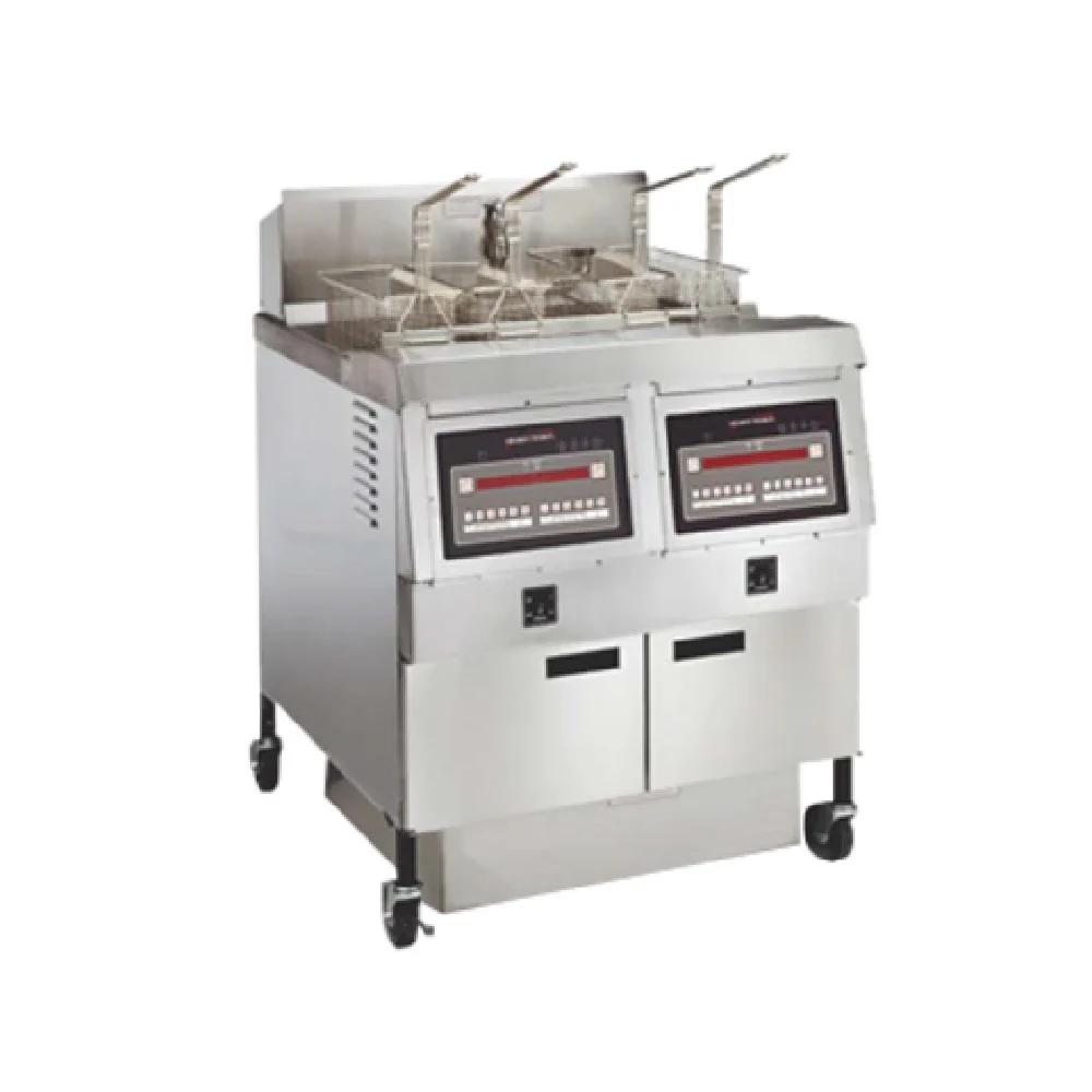 Henny Penny OFG322.07_LP 33 Inch Gas Deep Fryer with 2 Wells and Computer Controls Henny Penny OFG322.07_LP 33 Inch Gas Deep Fryer with 2 Wells and Computer Controls