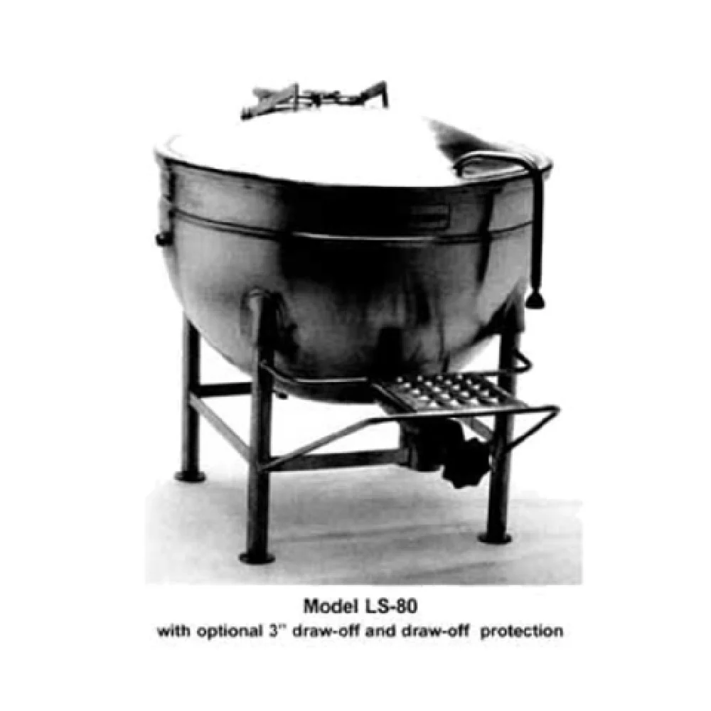 Legion LS-40MV 40 Gallon Stationary Steam Kettle with Mixer Stainless Steel Legion LS-40MV 40 Gallon Stationary Steam Kettle with Mixer Stainless Steel