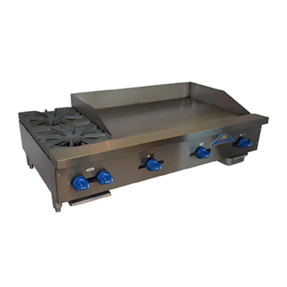 Comstock-Castle FHP48-36 48 Inch Griddle Hotplate Gas with 2 Burners 129000 BTU
