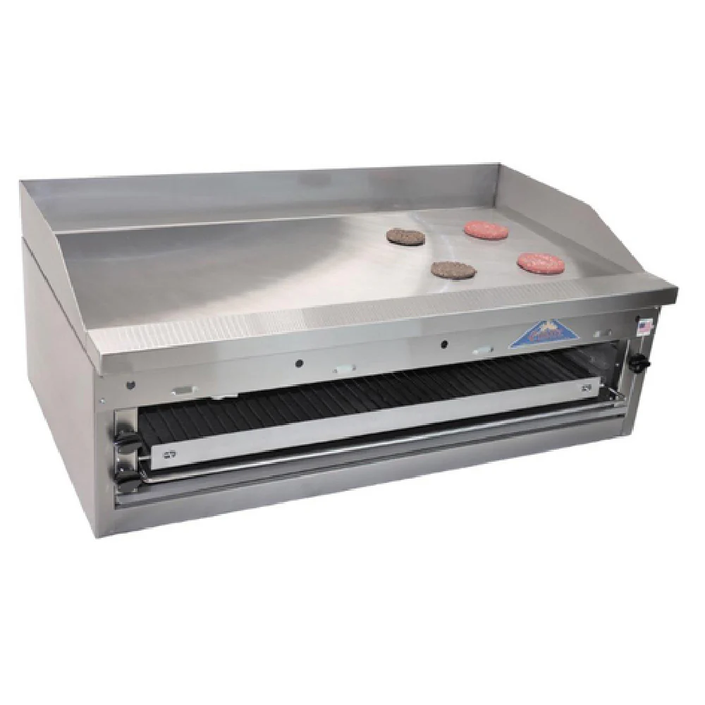 Comstock-Castle FHP48-48B 48 Inch Griddle-Cheesemelter Combination Gas Countertop 100000 BTU