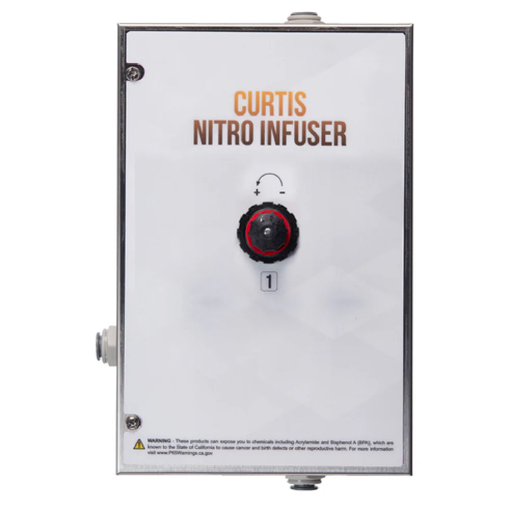 Curtis NIB1 6.43 Inch Nitro Infuser Box with Needle Valves Stainless Steel Curtis NIB1 6.43 Inch Nitro Infuser Box with Needle Valves Stainless Steel