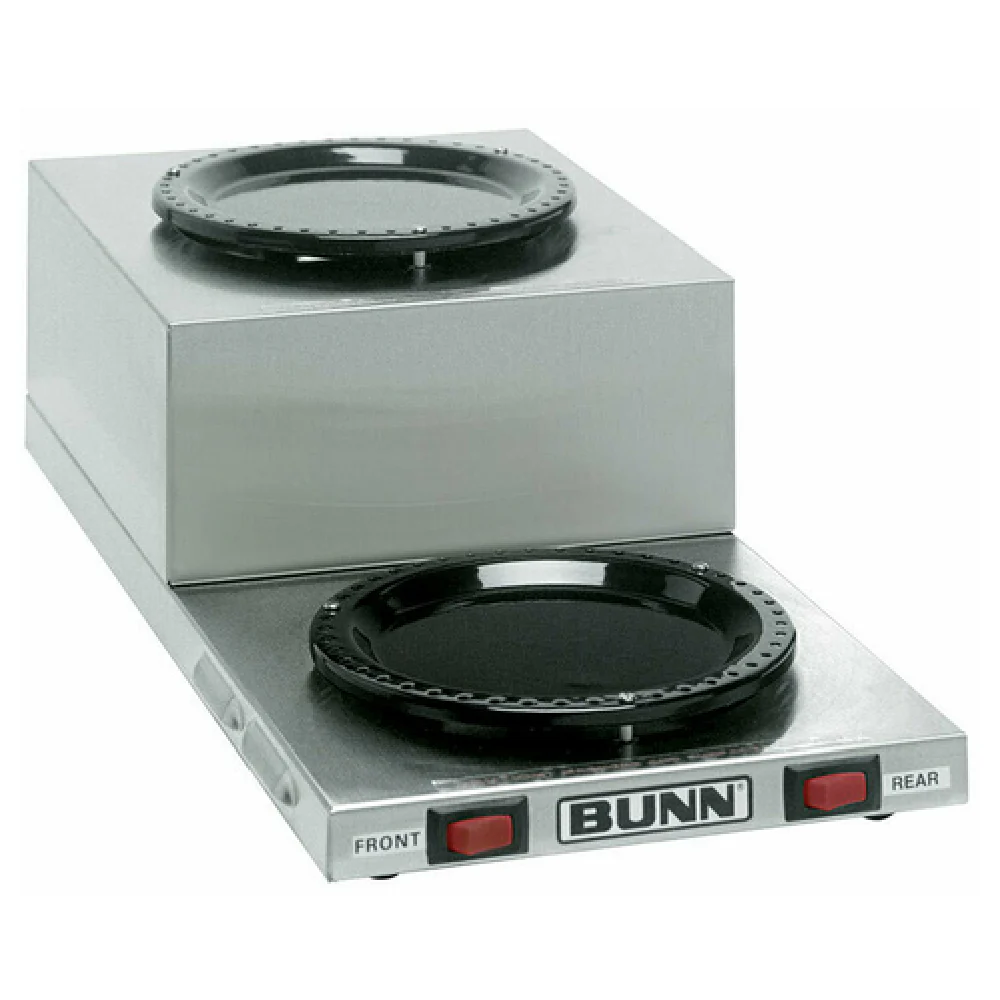 Bunn 11402.0001 8.25 Inch Stainless Steel Electric Coffee Warmer Dual 100W with Low Profile