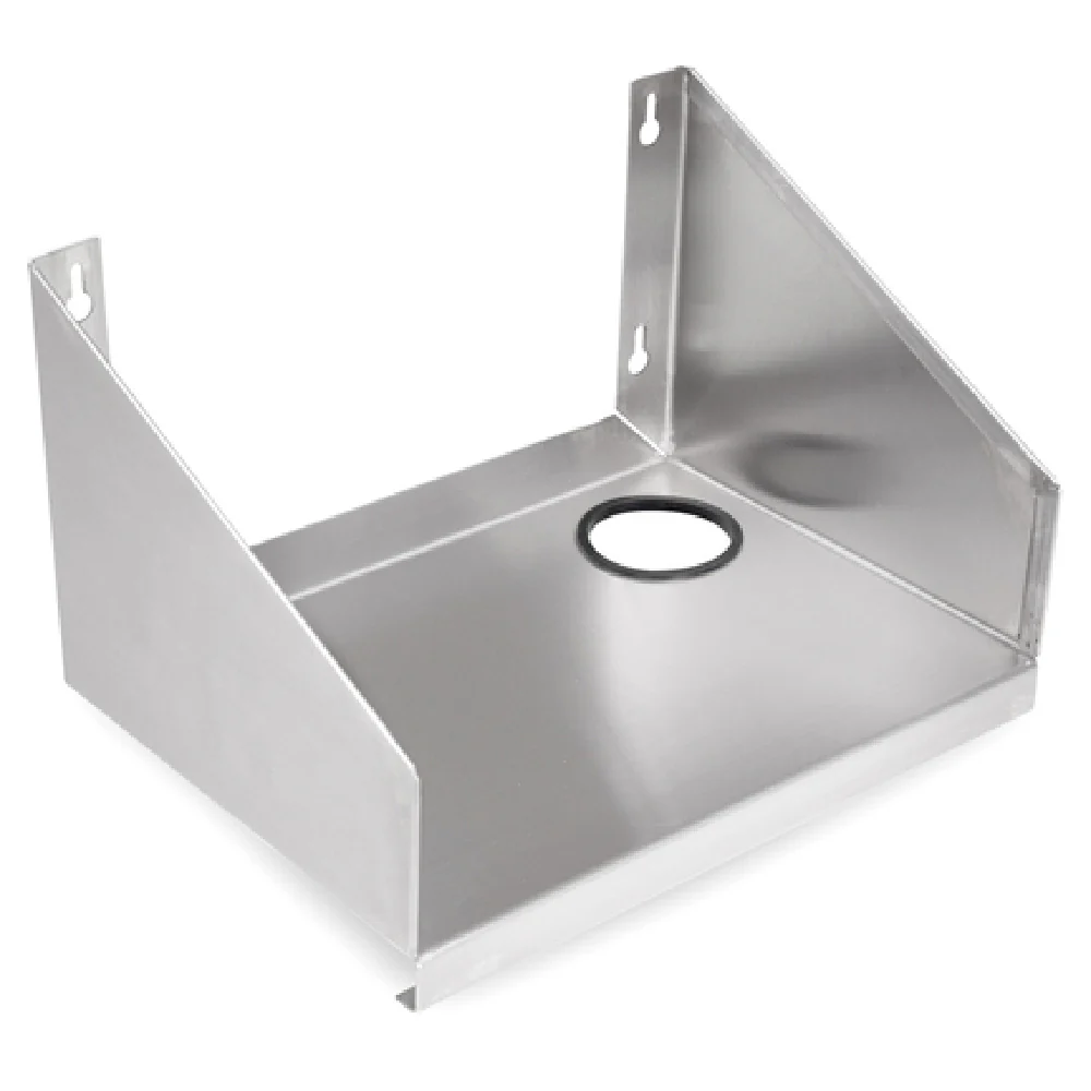 John Boos UBBSS-18-X 18 Inch Bolt-on Blender Station Shelf with Grommet Hole Stainless Steel John Boos UBBSS-18-X 18 Inch Bolt-on Blender Station Shelf with Grommet Hole Stainless Steel