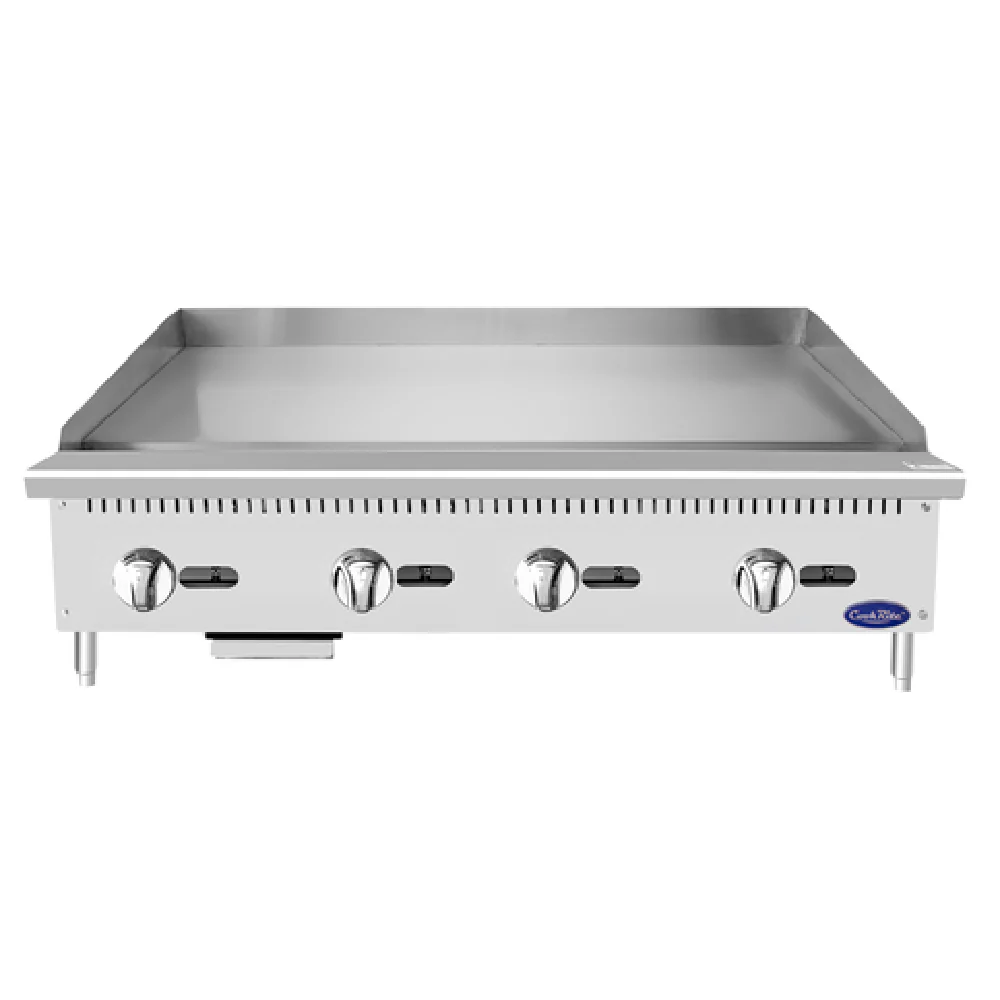 Atosa ATMG-48_NAT 48 Inch CookRite Heavy Duty Griddle Gas Stainless Steel 4 Burner 120000 BTU Atosa ATMG-48_NAT 48 Inch CookRite Heavy Duty Griddle Gas Stainless Steel 4 Burner 120000 BTU
