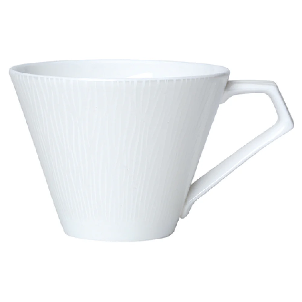 Steelite 82109AND0515 7.75 oz Tea Cup Flame Bone China Non-Stackable