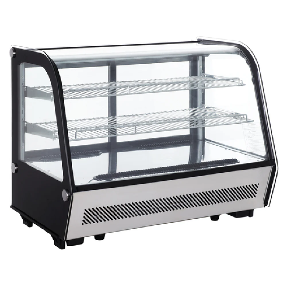 DoughXpress DXP-REF35 35 Inch Countertop Refrigerated Display Case with Glass Doors