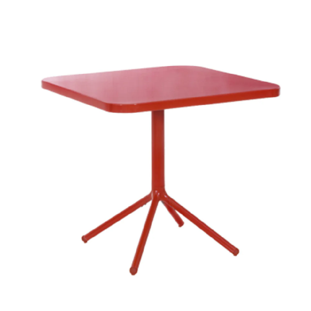 emuamericas 286 32 Inch Square Tilt Top Table Outdoor Aluminum with Flat Top