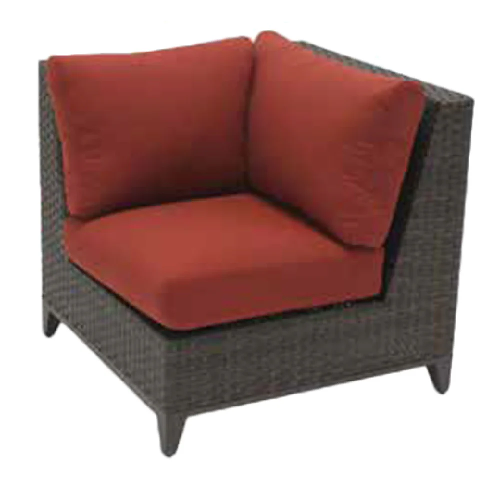 Plantation Prestige Commercial Furniture 8790100-015407 35 Inch Savannah Corner Sofa Deep Seating with Sunbrella Fabric Plantation Prestige Commercial Furniture 8790100-015407 35 Inch Savannah Corner Sofa Deep Seating with Sunbrella Fabric